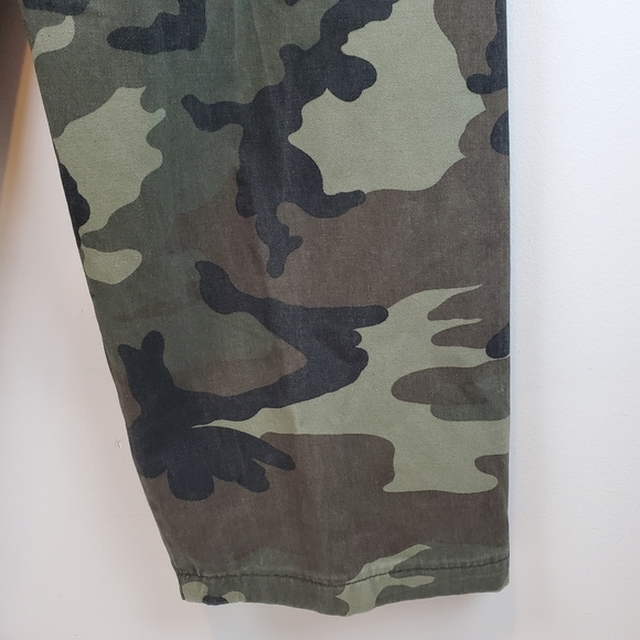 VTG Machine Jeans Camo Baggy Cargo Pants 36x30 Mens NWT Camoflage Twill Y2K - Picture 12 of 16